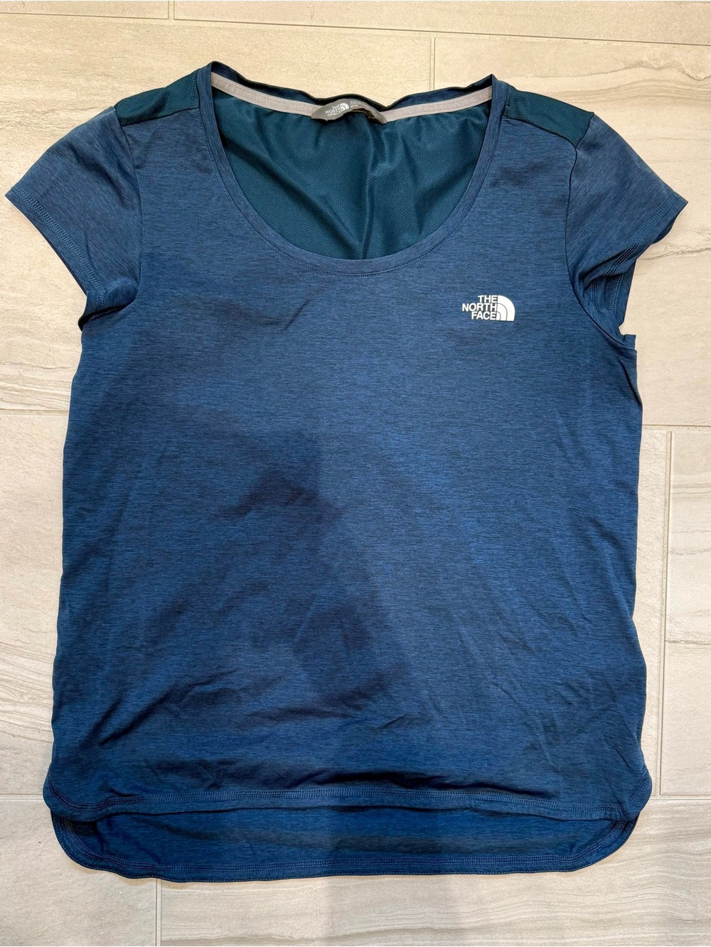 The North Face Women's Dark Blue Short Sleeve Scoop Neck Tee
